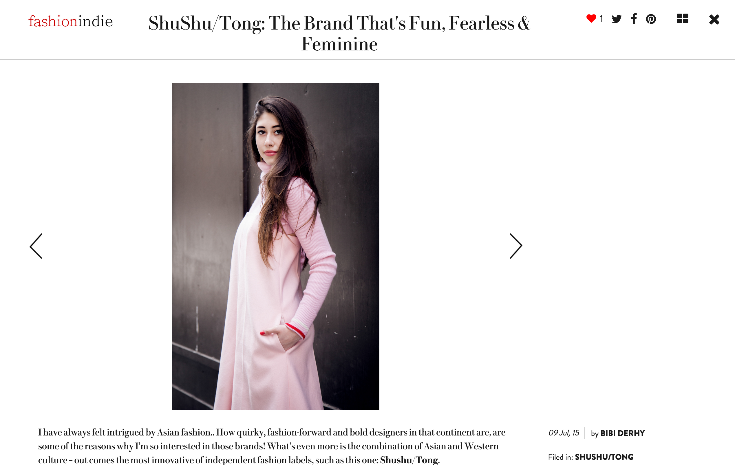 BibiGoesChic Feature on Fashion Indie