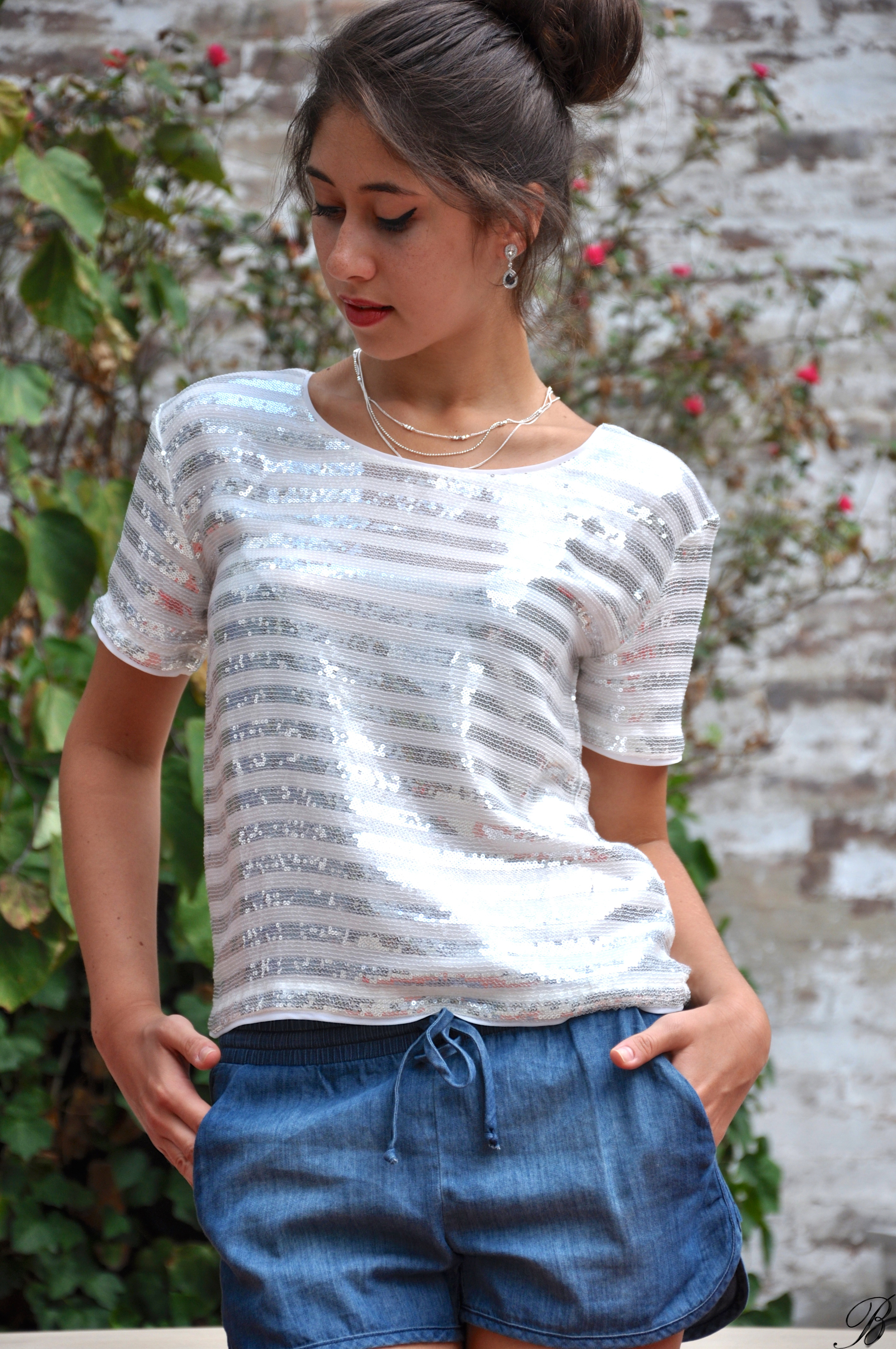 sequins & denim