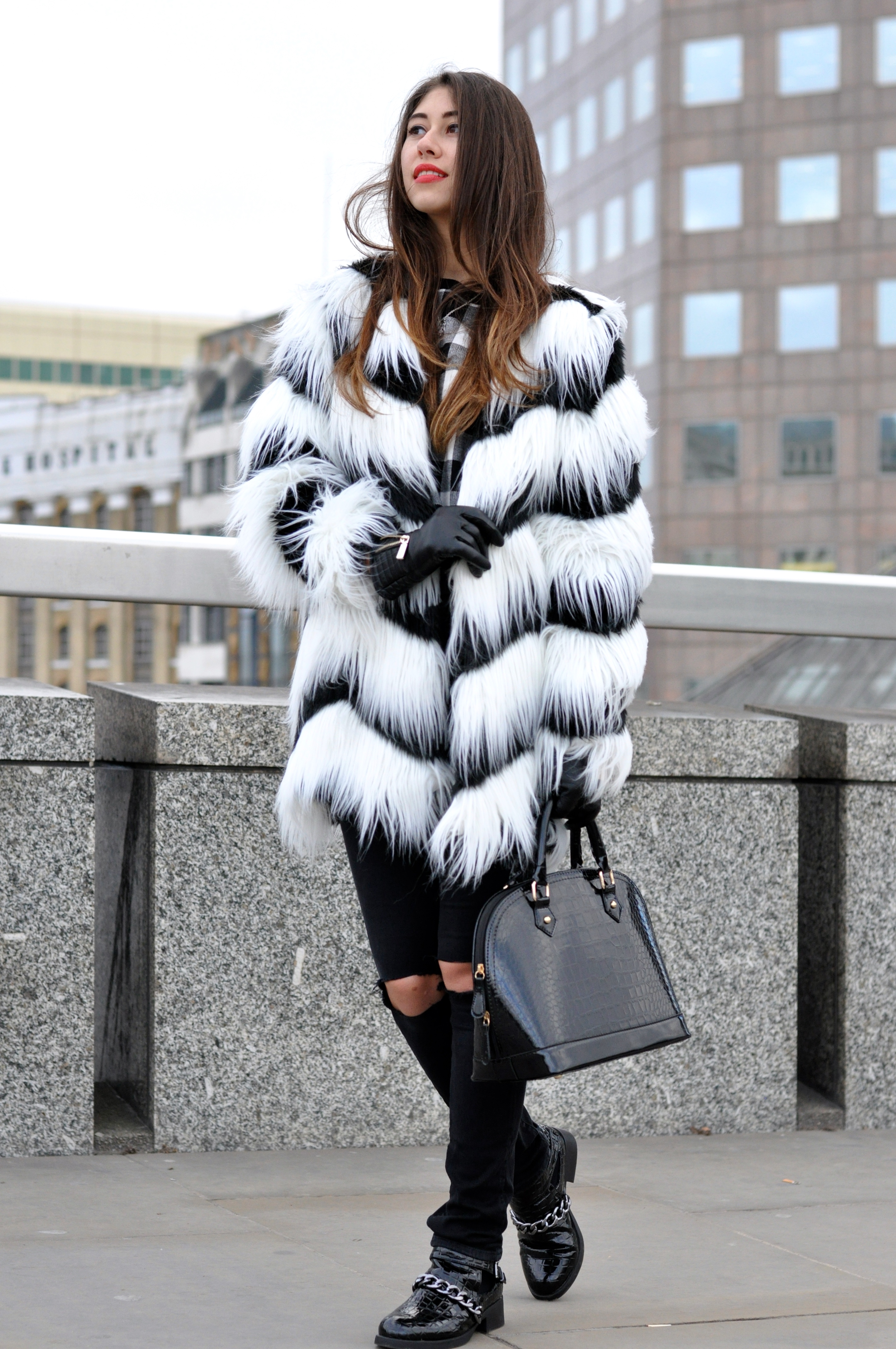 monochrome fur