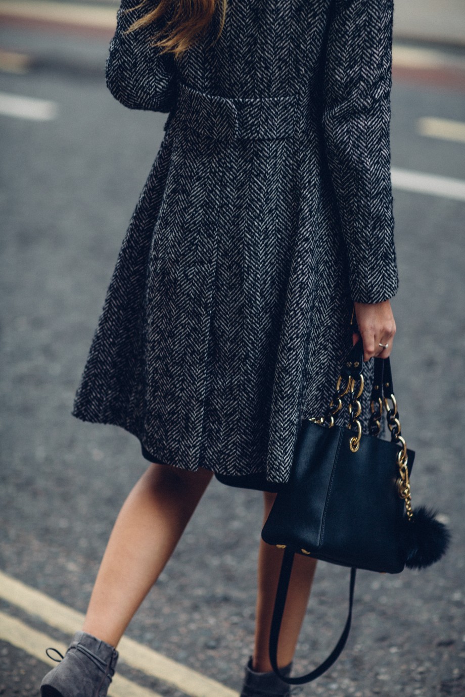 rhea mono coat and bardot dress coast