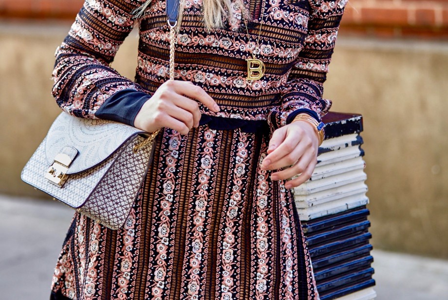 london fashion week in aeterna style for love and lemons dress